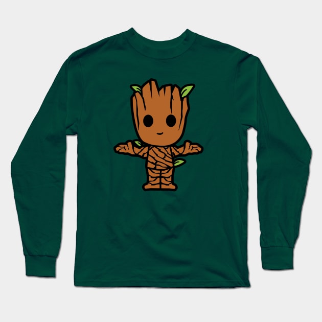 I am Groot Chibi Long Sleeve T-Shirt by nataliawinyoto